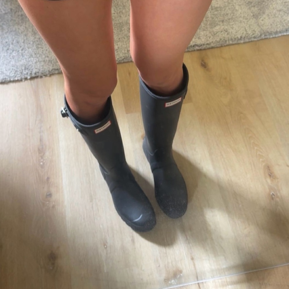 Hunter Classic Black Knee-High Boots Womens size *8